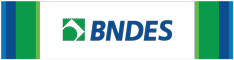 Logo do BNDES - Banco Nacional de Desenvolvimento Econômico e Social.