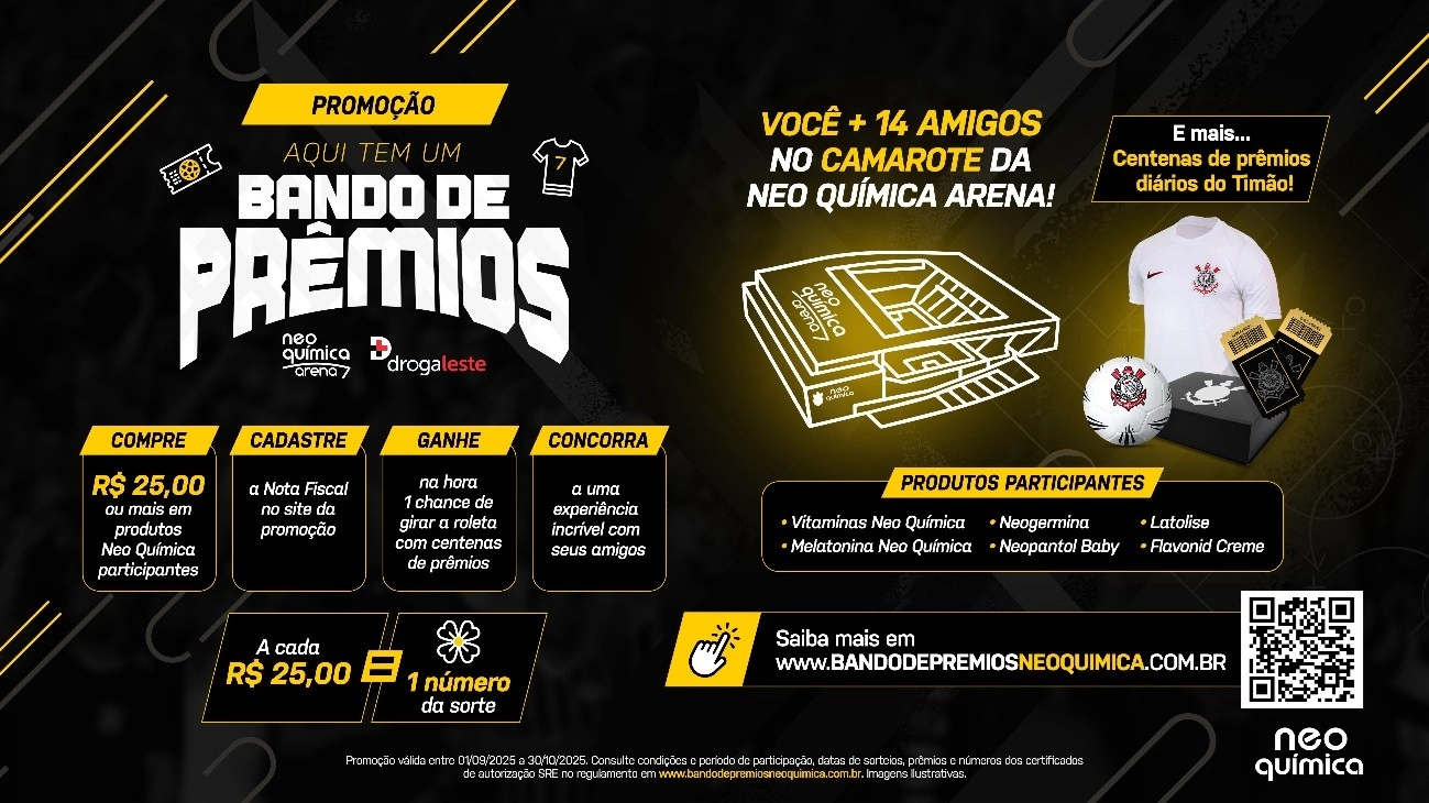 Promoção Bando de Prêmios de Neo Química